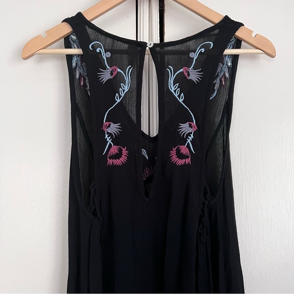 Free People Adelaide Festival Slip Dress Black Combo Size Small - Picture 9 of 14